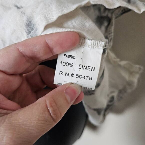 Bellambia Tie Dye Linen Blouse - Picture 4 of 7